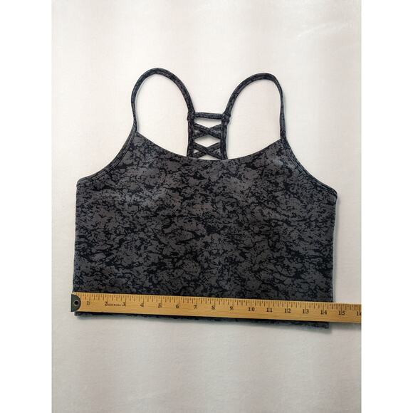 MTA Sport Bras Women's Large 2 pack Yoga tops purple black grey Nwot - Picture 4 of 16